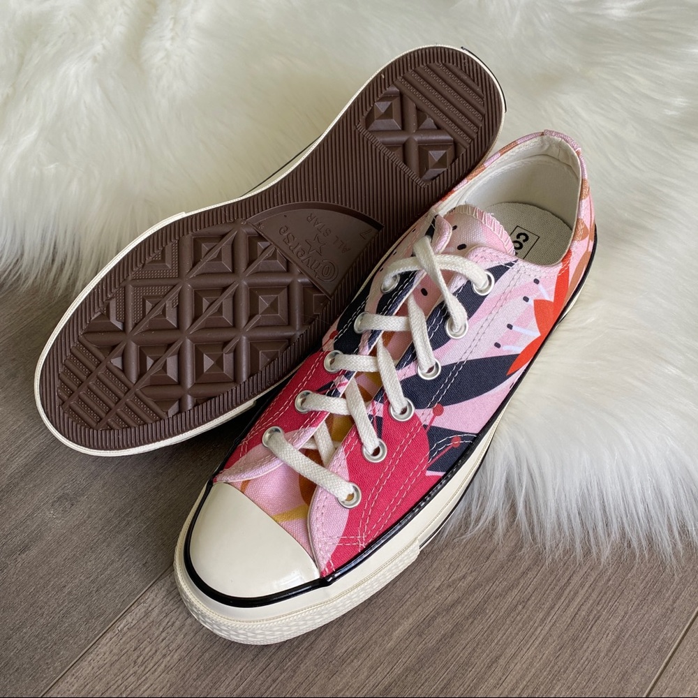 NWT Converse Orange Vintage Floral Chuck 70 - Picture 5 of 10